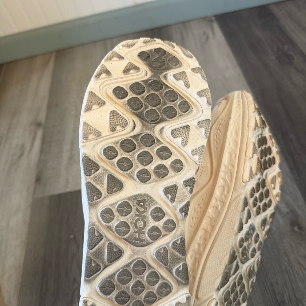 Hoka One One Women's Cream/Beige Sneakers - Picture 7 of 7